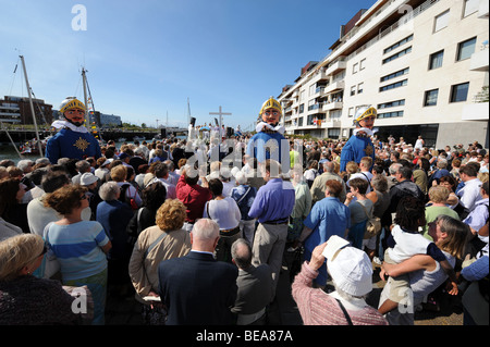 Dunkerque (Dunquerque (59): processione di Notre Dame des Dunes (2008/08/15) Foto Stock