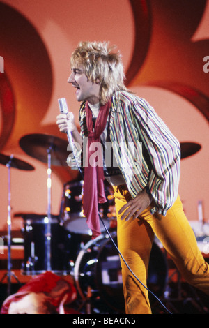 ROD STEWART E LE FACCE - asta a Los Angeles nel 1973 Foto Stock