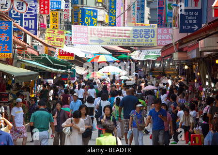 Mercato Namdemun in Seoul COREA DEL SUD Foto Stock