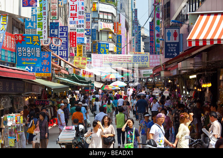 Mercato Namdemun in Seoul COREA DEL SUD Foto Stock