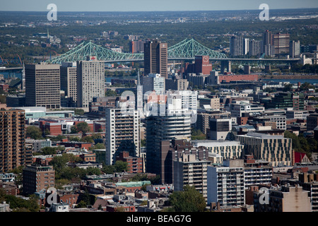 Vista dal Mont Royal Montreal Canada Foto Stock