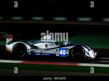 La Le Mans Series 1000km dell'Algarve che avvengono durante la notte al Autódromo Internacional do Algarve, nelle vicinanze di Portimão Foto Stock