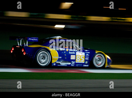 La Le Mans Series 1000km dell'Algarve che avvengono durante la notte al Autódromo Internacional do Algarve, nelle vicinanze di Portimão Foto Stock