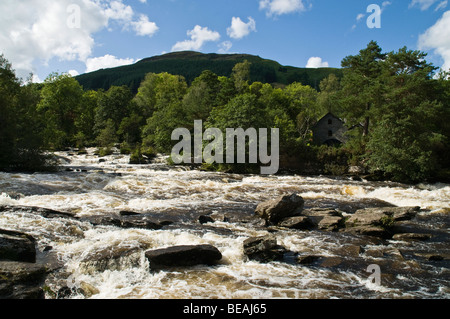 Dh Falls of Dochart KILLIN STIRLINGSHIRE cascate del fiume Fiume rapids Dochart cade Foto Stock