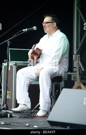 JC Carroll giocando Greenman festival 2009, Glanusk Park, Brecon Galles Foto Stock