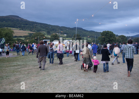 Mainstage al Greenman festival 2009, Glanusk Park, Brecon Galles Foto Stock