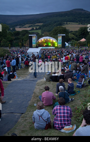 Mainstage al Greenman festival 2009, Glanusk Park, Brecon Galles Foto Stock