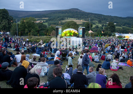 Mainstage al Greenman festival 2009, Glanusk Park, Brecon Galles Foto Stock