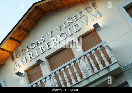 Bodega Agribergidum, fare Bierzo, Pieros-Cacabelos spagna Castiglia e Leon Foto Stock