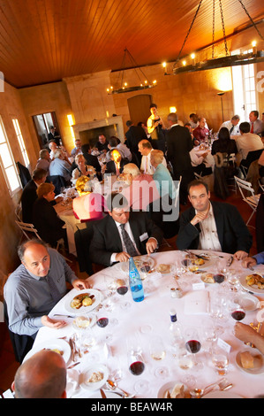 Cena di gala a Citadelles du Vin concorso vini bourg bordeaux francia Foto Stock