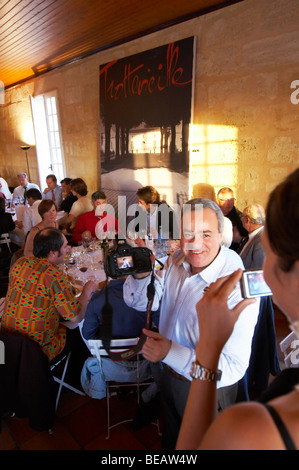 Cena di gala a Citadelles du Vin concorso vini bourg bordeaux francia Foto Stock