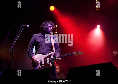 Wilko effettuando al greenman festival 2009 Foto Stock