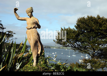 Statue nei giardini di Bantry House, Bantry Bay, West Cork, Irlanda Foto Stock