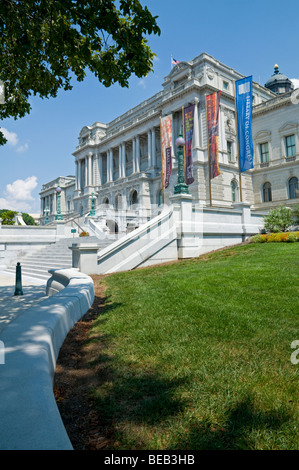 Thomas Jefferson costruzione della Libreria del Congresso statunitense a Washington, DC, Stati Uniti d'America. Foto Stock