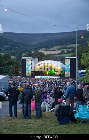 Mainstage al Greenman festival 2009, Glanusk Park, Brecon Galles Foto Stock