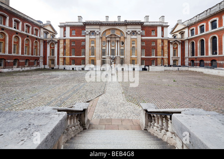 King William del blocco, Greenwich hospital, ora parte dell università di Greenwich, London, England, Regno Unito Foto Stock