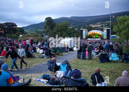 Mainstage al Greenman festival 2009, Glanusk Park, Brecon Galles Foto Stock