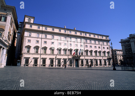 Italia, Roma, Palazzo Chigi, sede del governo italiano Foto Stock