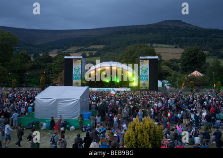 Mainstage al Greenman festival 2009, Glanusk Park, Brecon Galles Foto Stock