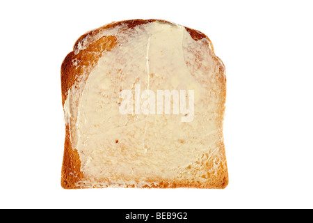 Toast imburrati. Foto Stock