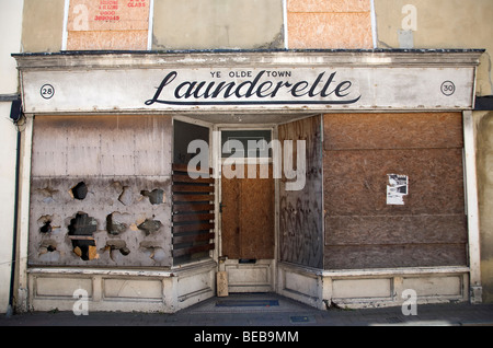 Ye Olde Town lavanderia a gettoni, Margate, Kent, Regno Unito Foto Stock