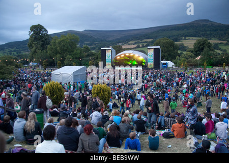 Mainstage al Greenman festival 2009, Glanusk Park, Brecon Galles Foto Stock