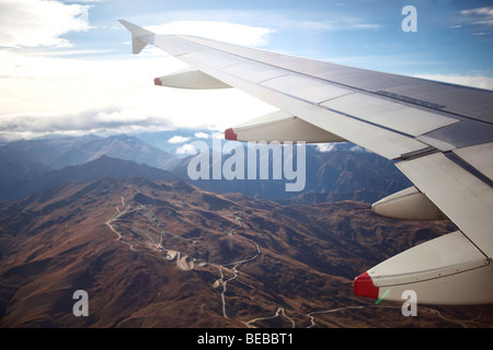 Aereo sopra la Nuova Zelanda Foto Stock