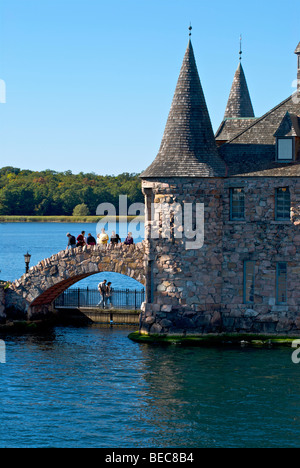 Il Boldt Castle sul cuore isola nel Lago Ontario nel cosiddetto "mille isole area" Foto Stock