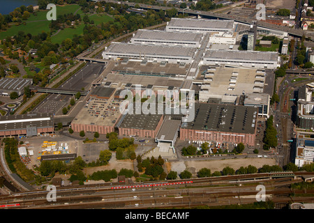 Foto aerea, Koeln Messe Colonia Fiera, Deutz, Colonia, nella Renania settentrionale-Vestfalia, Germania, Europa Foto Stock