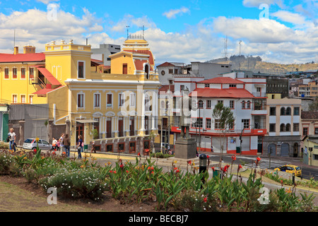 Plaza Garcia Moreno, Quito Ecuador Foto Stock