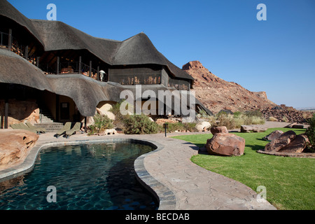 Twyfelfontein Lodge, Damaraland, Namibia Foto Stock