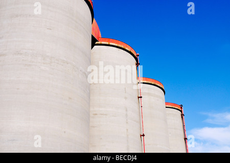 Silos cemento Foto Stock