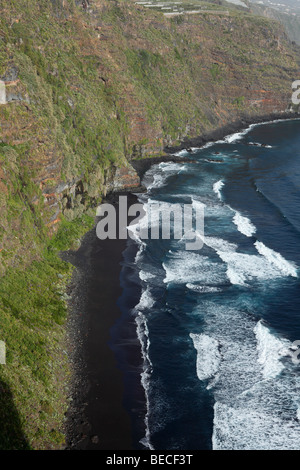 Playa de Nogales, Puntallana, La Palma Isole Canarie Spagna Foto Stock