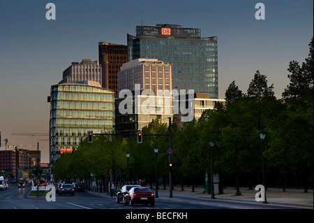 Edifici ad alta su Potsdamer Platz, Potsdam Square, Berlino, Germania, Europa Foto Stock