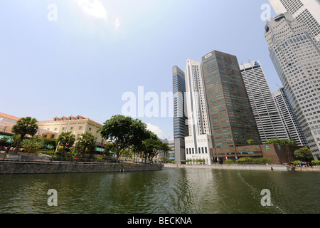 Aisan Civillisations Museum dal fiume Singapore, Singapore Foto Stock