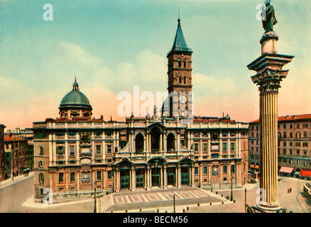 Foto storiche intorno al 1930, Basilica di Santa Maria Maggiore, Roma, Lazio, l'Italia, Europa Foto Stock