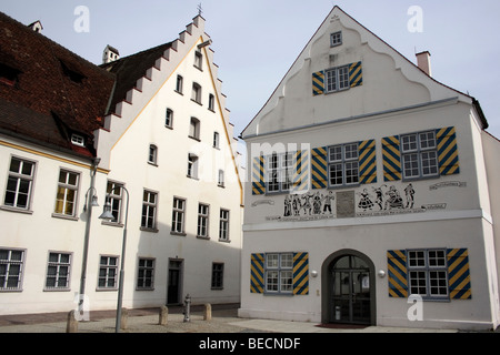 Komoedienhaus Biberach, 1686 - 1858, oggi utilizzato per mostre d'arte e teatri e cabaret eventi nonché mostre d'arte b Foto Stock