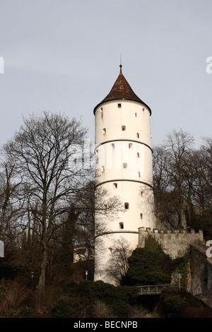 Torre Bianca in Biberach an der Riss, Alta Svevia, Baden-Wuerttemberg, Germania, Europa Foto Stock