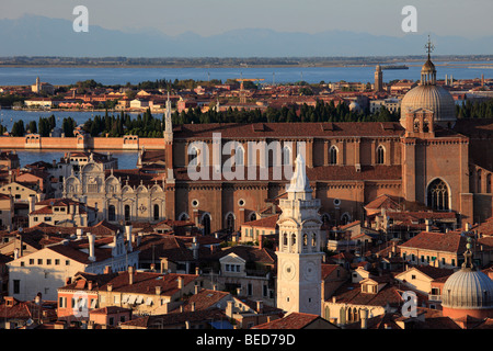 L'Italia, Venezia, quartiere di Castello, vista aerea Foto Stock