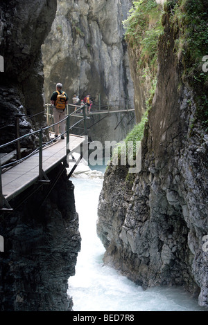 Gola Leutaschklamm a Mittenwald, Baviera, Germania, Europa Foto Stock