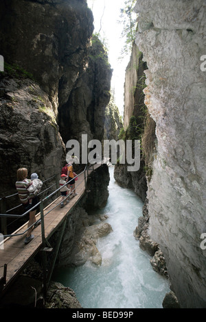 Gola Leutaschklamm a Mittenwald, Baviera, Germania, Europa Foto Stock