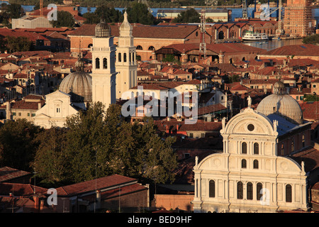 L'Italia, Venezia, quartiere di Castello, vista aerea Foto Stock