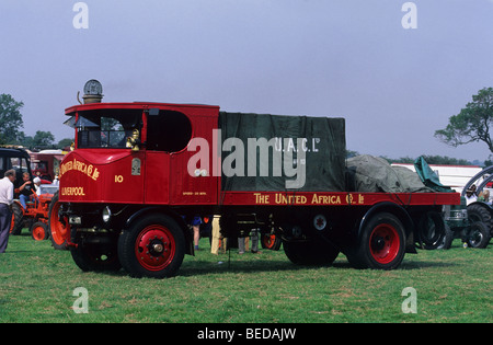 1924 'super' sentinel camion di vapore al 2000 rempstone vapore e country fair, wymeswold, leicestershire, Inghilterra Foto Stock