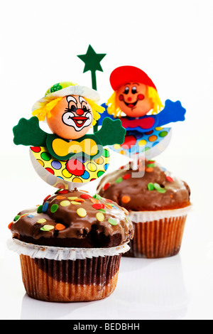 Carnival figure su muffin Foto Stock