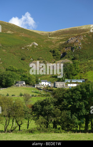 Fattoria Nantycynnog nelle zone rurali Happy Valley - Cwm Maethlon - Parco Nazionale di Snowdonia, Gwynedd Galles del Nord Foto Stock