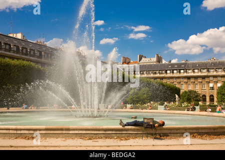 JARDIN DU PALAIS ROYAL, PARIS Foto Stock