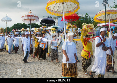 Funerale tradizionale in Bali Indonesia Foto Stock