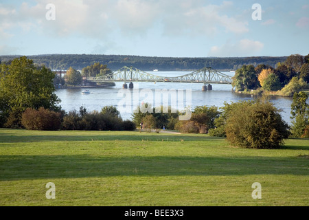 Glienicke Bruecke, Potsdam - Berlino, Brandeburgo, Germania Foto Stock