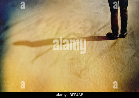 Le mans le gambe sulla spiaggia Foto Stock