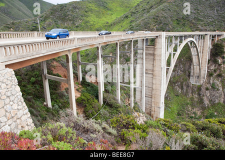 Bixby ponte lungo il "Big Sur' sulla centrale di costa della California, Stati Uniti d'America Foto Stock